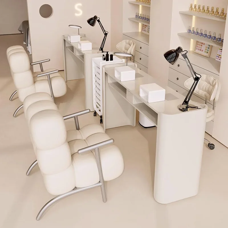 Набор столов и стульев для дизайна ногтей мощный пылесос второго поколения стол