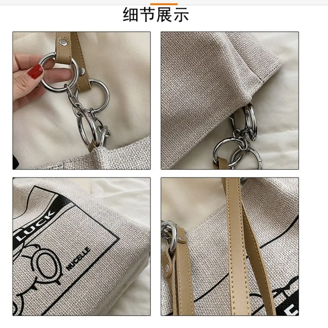 New Women's Bag Versatile and Niche Design Handbag College Student Shoulder Bag Fashion White Collar Work Bag