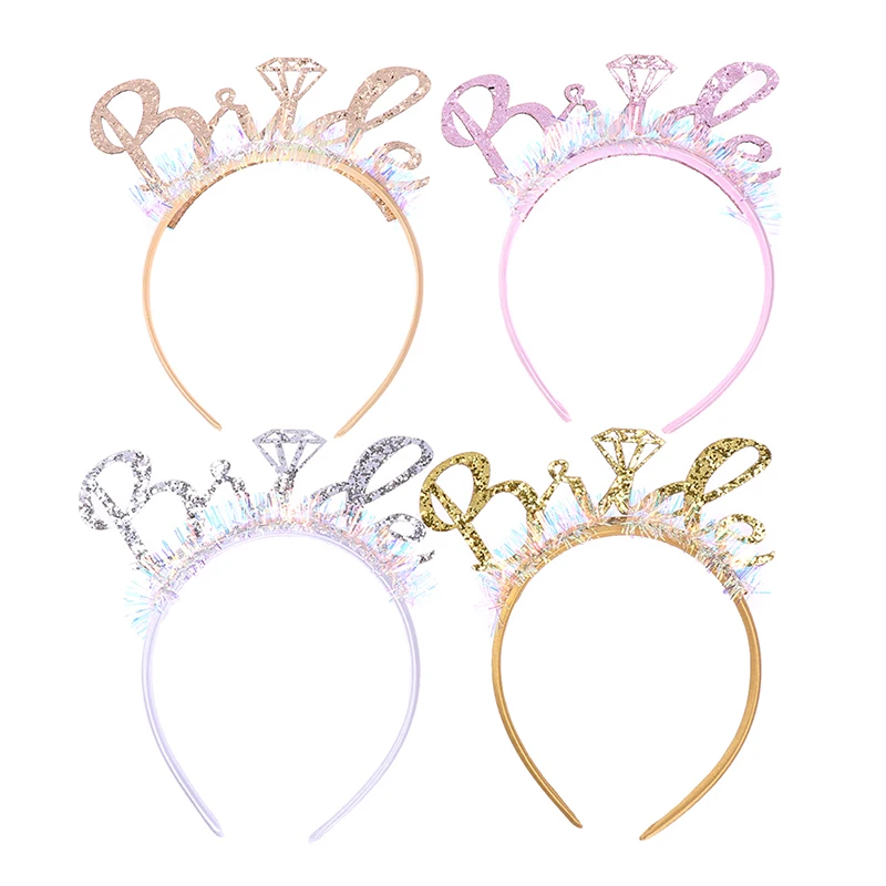 

Bride To Be Headband Bachelorette Party Team Bride Headband Laser Sequin Head Buckle Headband Party Headwear