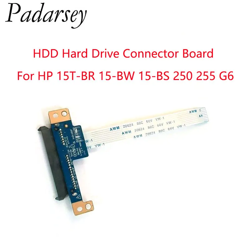 Pardarsey Replacement Laptop HDD Hard Drive Connector Board For HP 15T-BR 15-BW 15-BS 250 255 G6 Series  LS-E793P