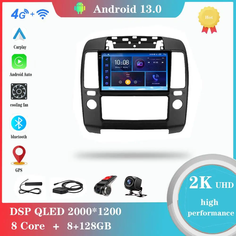 

Android 12.0 For Nissan Navara 3 D40 2004-2010 Multimedia Player Auto Radio GPS Carplay 4G WiFi DSP Bluetooth