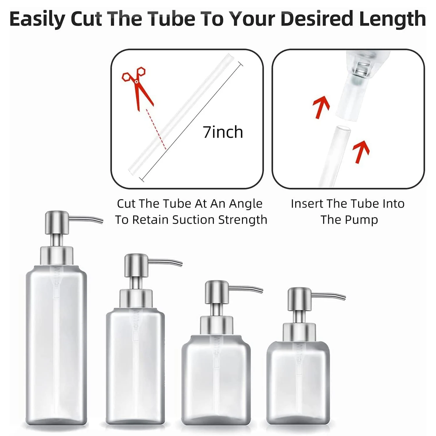4 шт. сменный насос для дозатора мыла из нержавеющей стали лосьона обычных