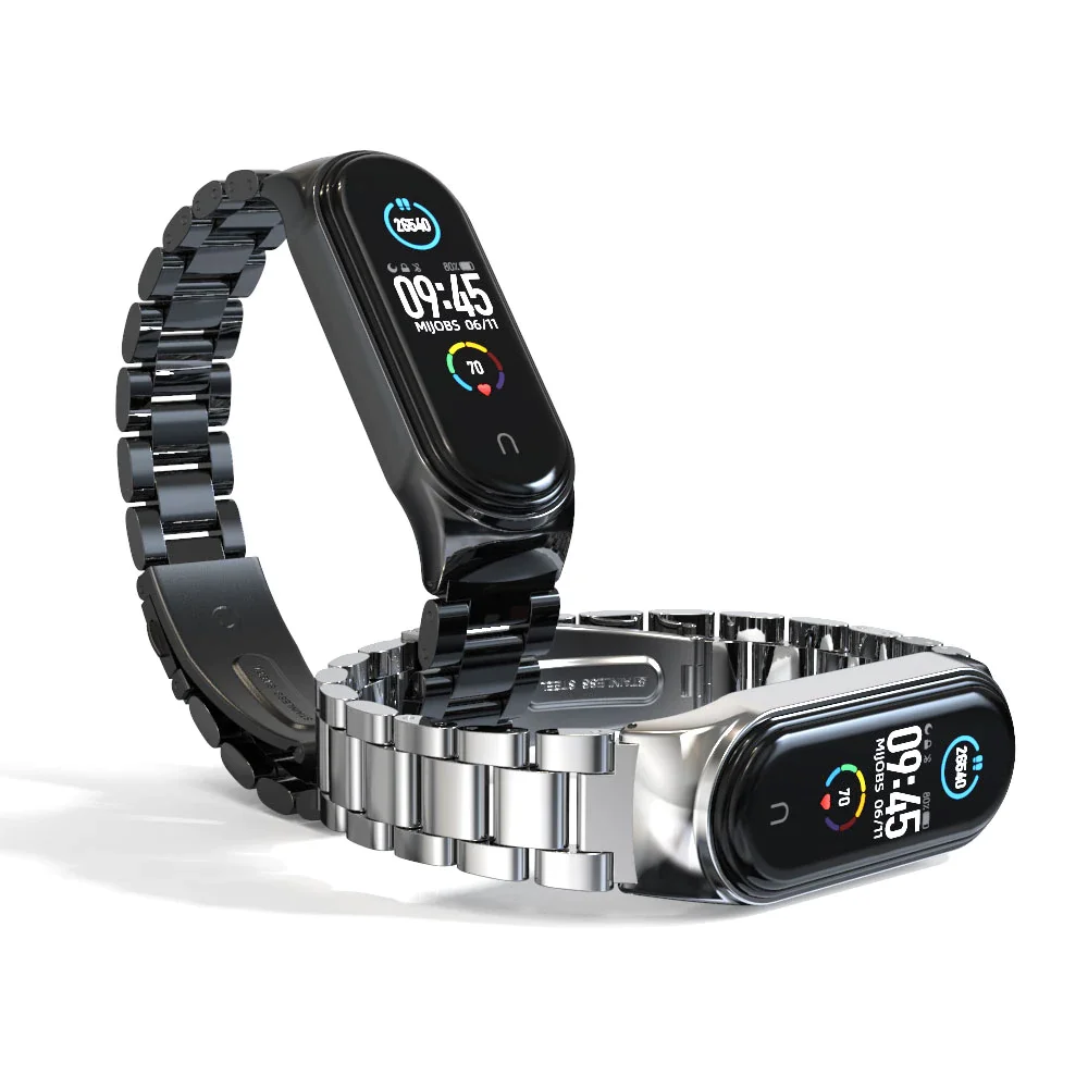 

New Strap For Xiaomi Mi Band 4 6 Strap For Mi Band 5 Metal NFC MiBand 4 Miband 3 Global Bracelet Wristband Smart Accessories