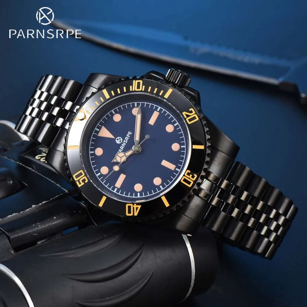 

Часы мужские механические водонепроницаемые из нержавеющей стали с сапфировым стеклом, 40 мм, 100 м