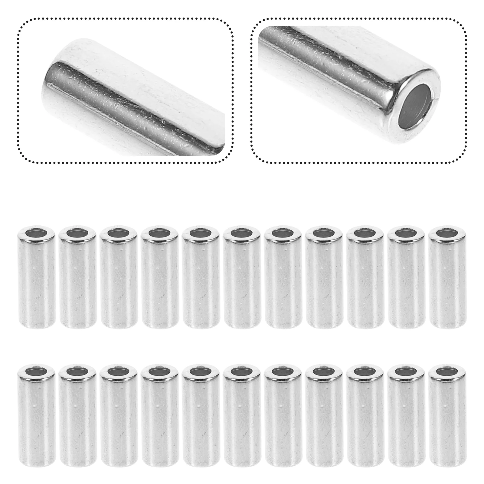 

Beads Tube Spacer Cord Jewelry Making Macrame Clothing Drawstring Accessories Crimping Alloy Brass Bracelets End Tibetan Sweater
