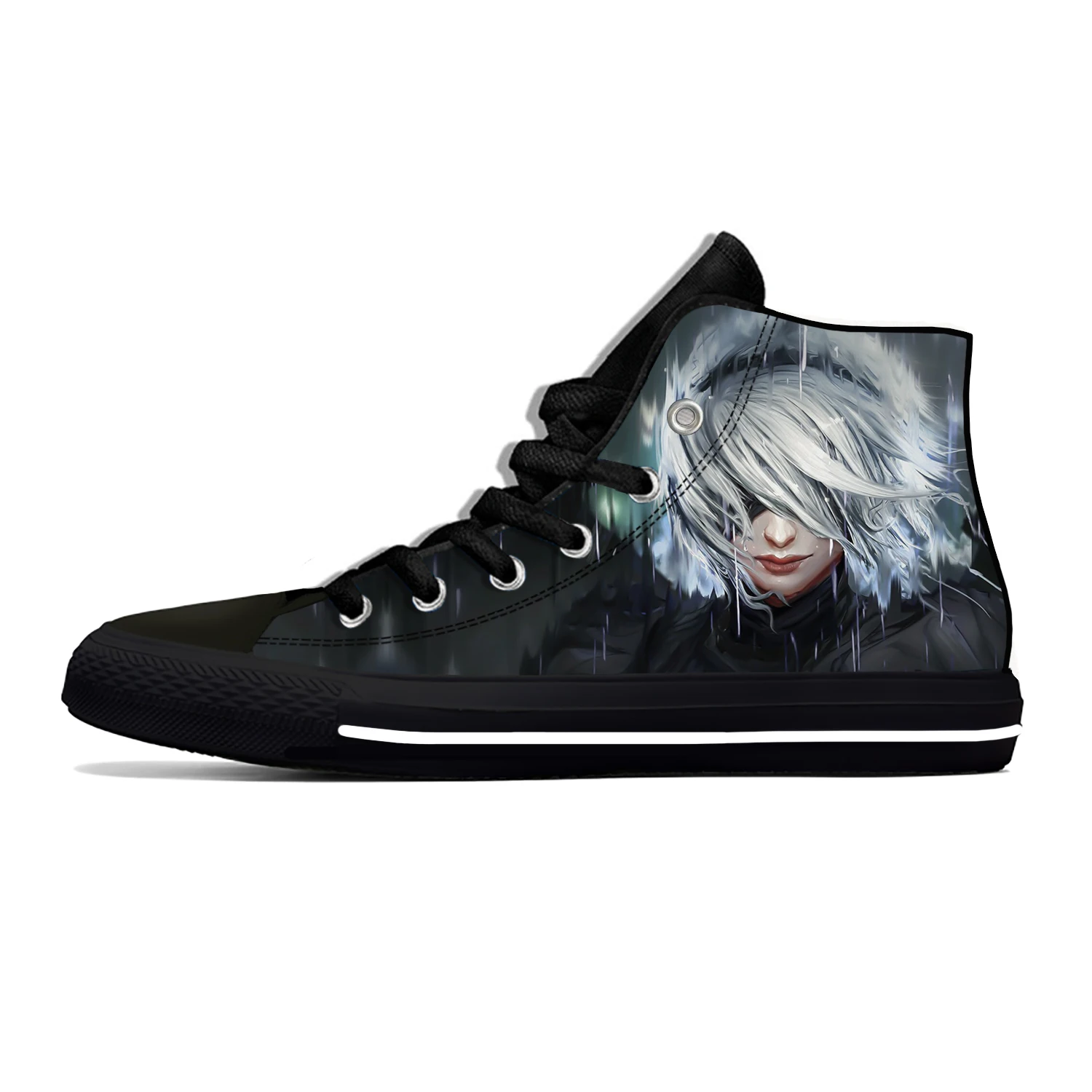 

NieR Automata Lightweight Cloth 3D Print Funny Hot Fashion High Top Canvas Shoes Mens Womens Teenager Casual Breathable Sneakers