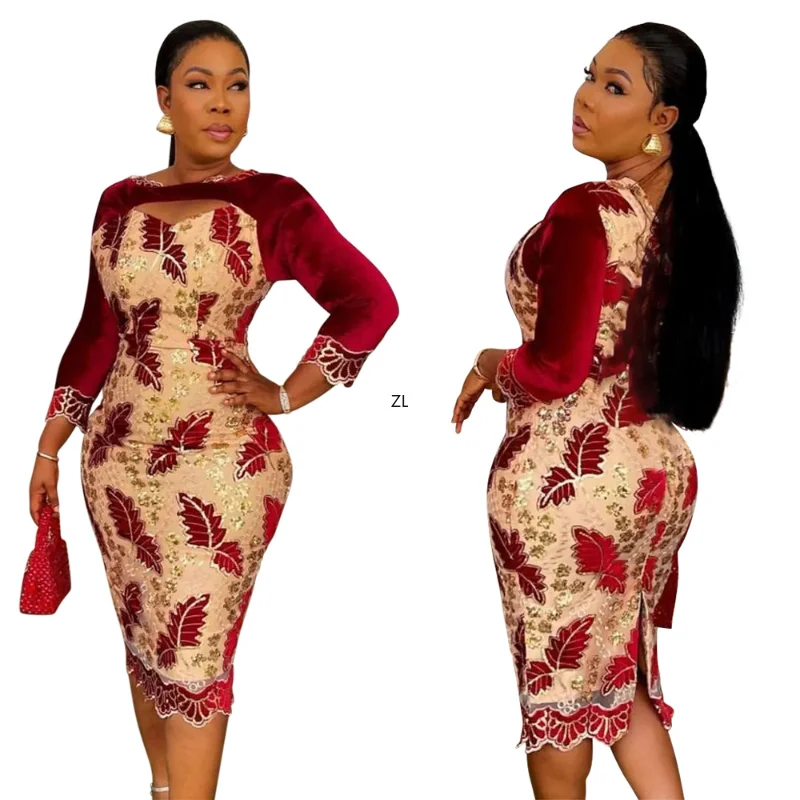 African Dresses For Women 2023 Dashiki Bodycon African Dress African Clothes Fashion Elegant Dresses Ladies Africa Clothing