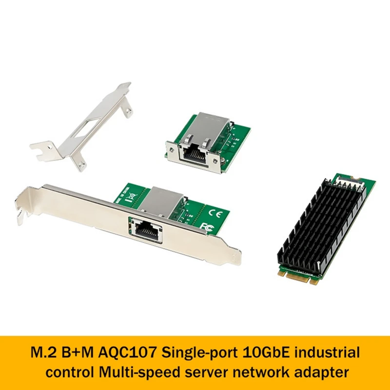 

M.2 B+M AQC107 Network Card Single-Port 10Gbe Network Card RJ45 Ethernet Network Adapter