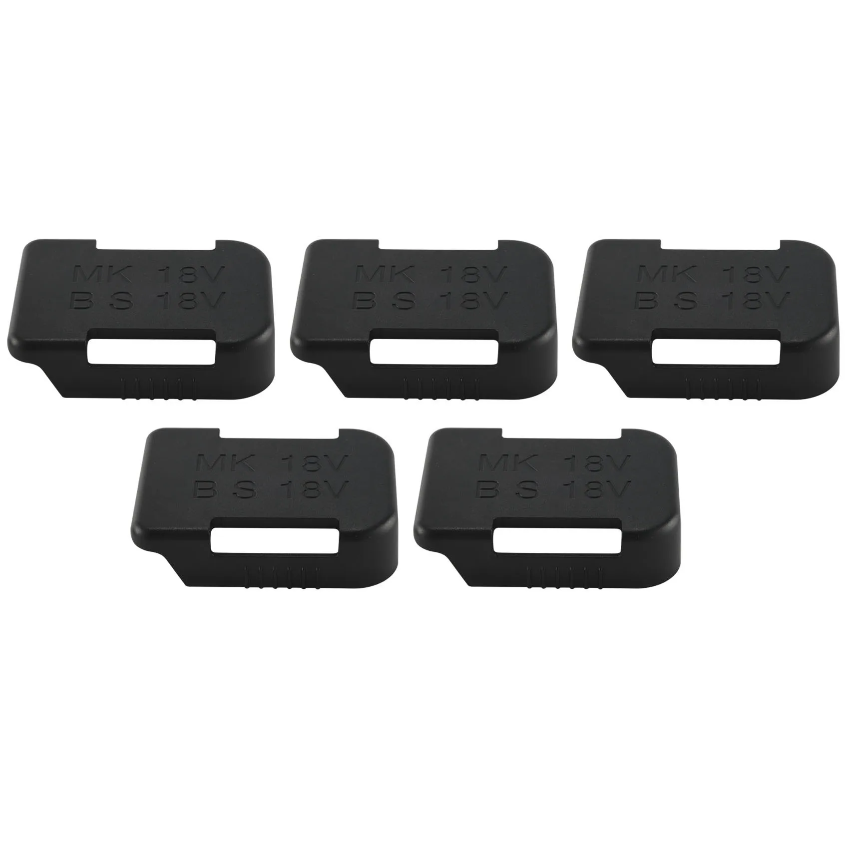 

5Pcs Battery Storage Rack Battery Holder Case for 18V Fixing Devices(Black)
