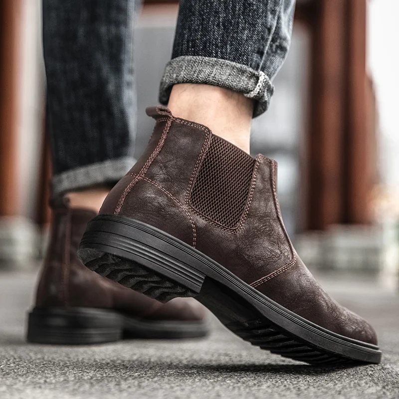Мужские ботинки челси новинка 2022 теплые зимние мужские кроссовки