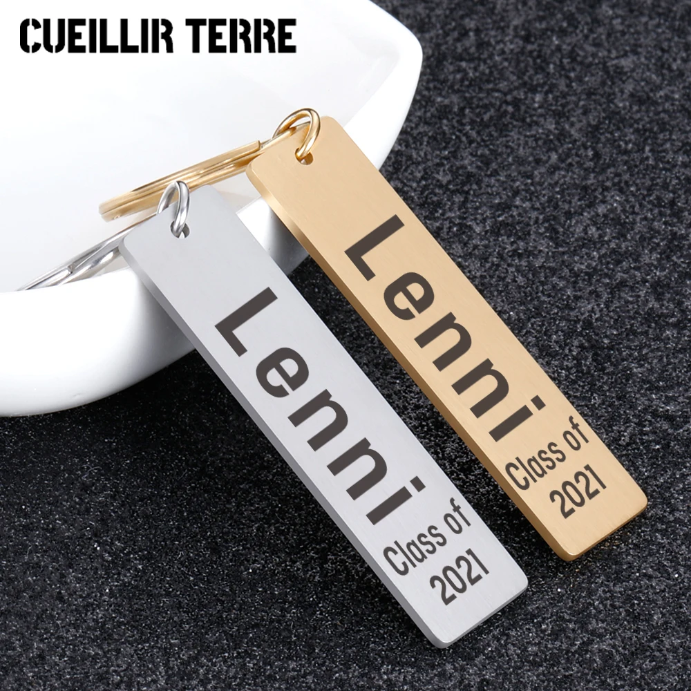 

CUEILLIR TERRE Graduation 2020 Gifts Keychain For Key Custom Keychain Graduation Gift For Friend Son Daughter Jewellery