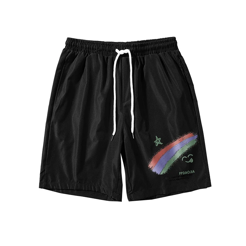 

Men 2023 Summer Letter Foam Print Loose Sweatpants Gym Oversized Basketball Shorts Pants Hip Hop Streetwear