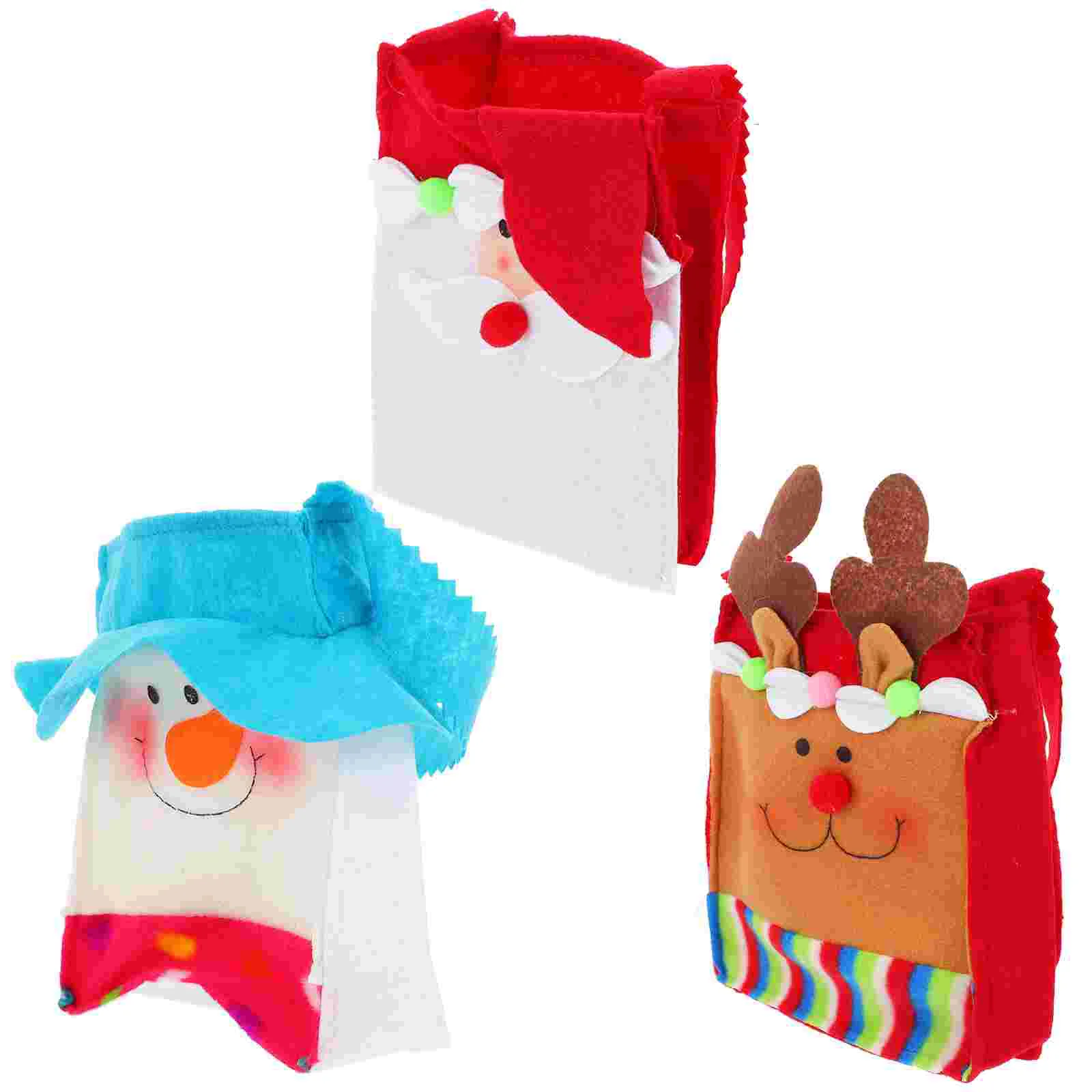 

Christmas Giftcontainers Tote Favor Held Candy Present Container Partygifts Snack Hand Boxes Storage Souvenir Shoulder One