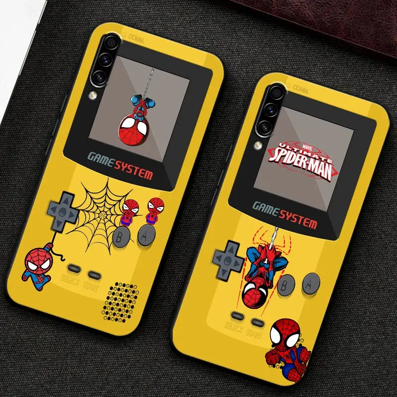 

Funny Cartoon Marvel Game-Boy Spiderman Soft Case For Samsung Galaxy A30 A30S A50 A50S A10S A70 A20 A90 A40 A7 A9 Silicone Cover