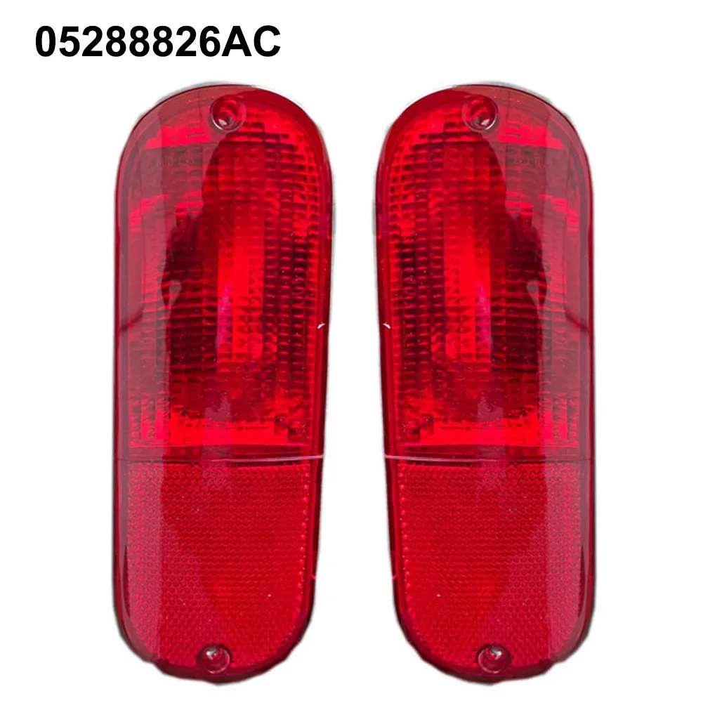 

Автомобильная левая и правая лампа отражателя, 2 шт., красный пластик для Pt Cruiser 2000-2005 05288826AD, аксессуары для заднего бампера автомобиля