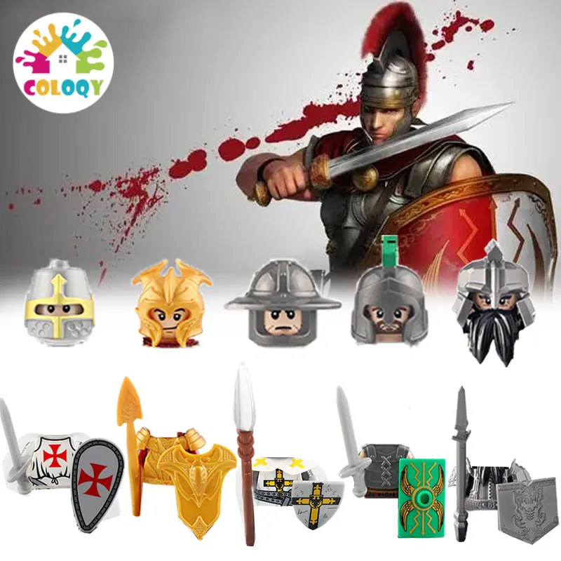 Детские строительные блоки игрушки крестовый легион мини-фигурки древний