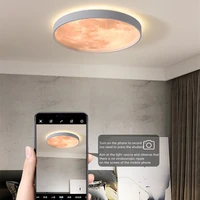creative moon ceiling lamp ac220v 18242748w radar sensor indoor home light living room bedroom corridor modern ceiling light