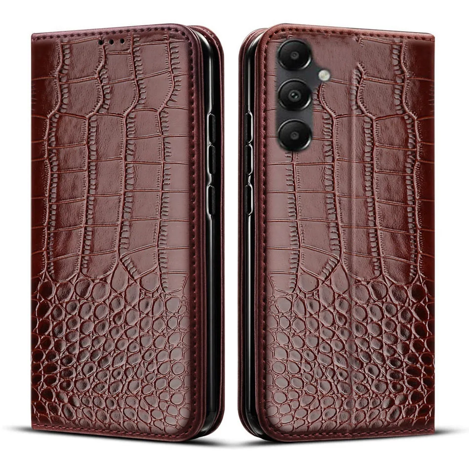 Кожаный флип-чехол для телефона Samsung Galaxy A15 SM-A155F A05 A05S 4G A156B