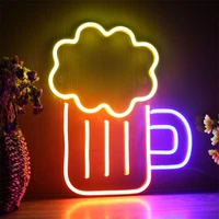 led custom made neon sign advertise beer shaped night light bar shop party club home pub lamps cool room wall decor gift