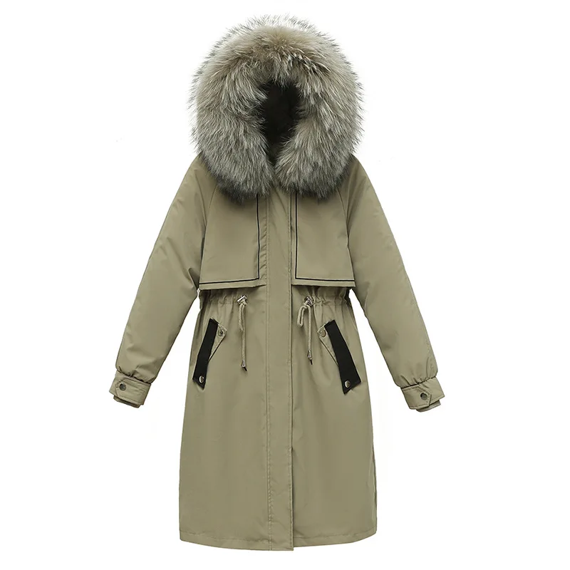 

Women's Winter Parka Long Coat Detachable Inner Liner Snowwear Hoodie Jacket Thicken Super Warm Hooded Cloak M 3XL 4XL Oversize