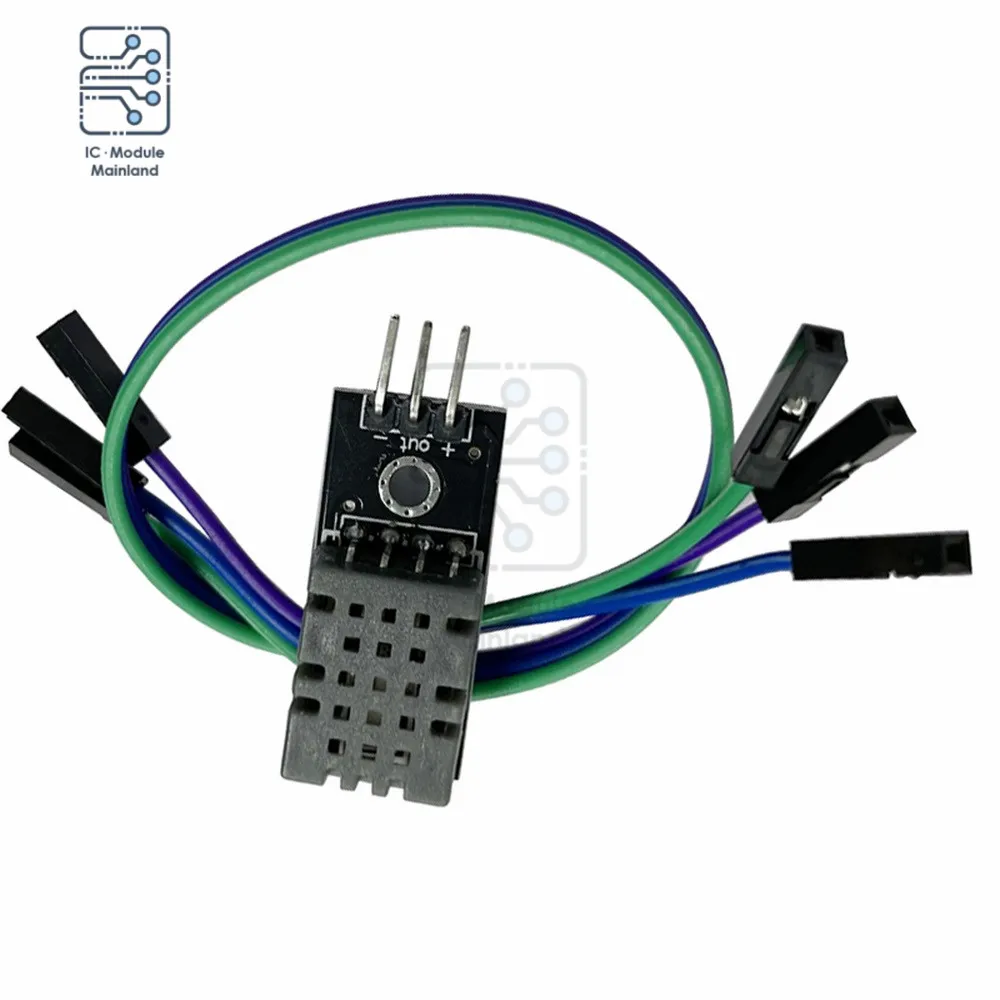 

DHT11 Temperature Humidity Sensor Module 3.3V-5V With Wires Humidity Measurement Range 20%-95% Suitable for Arduind