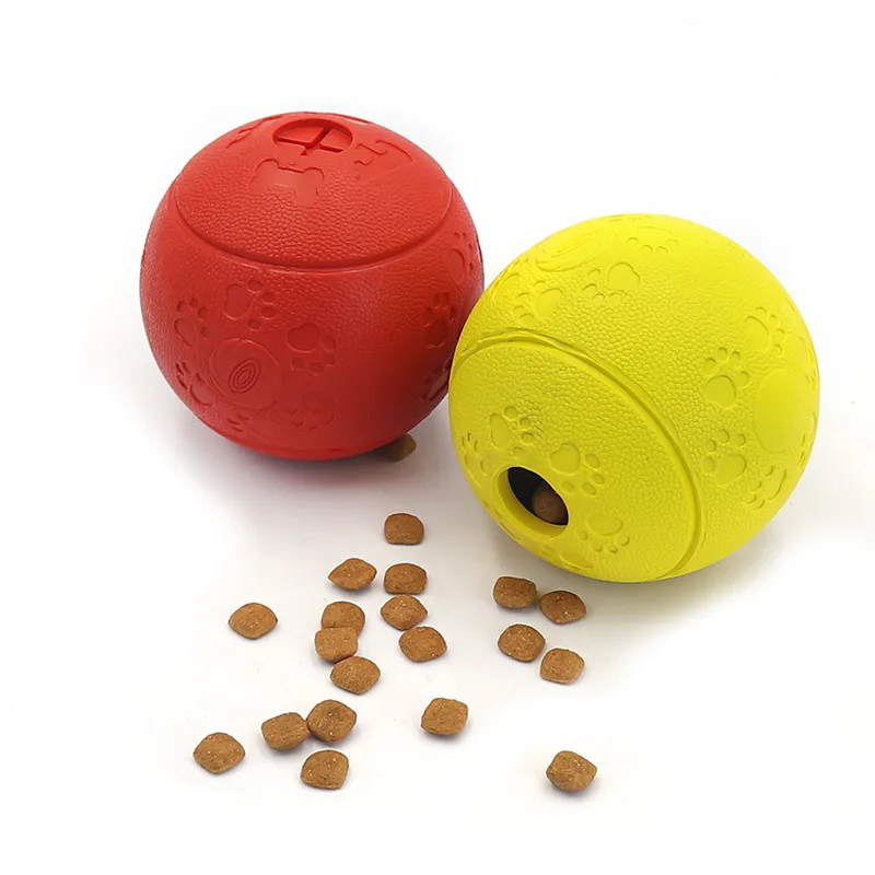 

Игрушка-пищалка для собак и щенков, игрушка со звуком утечки пищи, мягкая пластиковая тренировочная жевательная игрушка, Забавный дозатор пищи, мяч, товары для собак