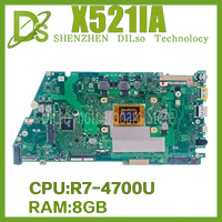 kefu motherboards x521ia laptop motherboard for vivo book x421iay x512ia with r7 4700u 8gb original mainboard 100 test ok