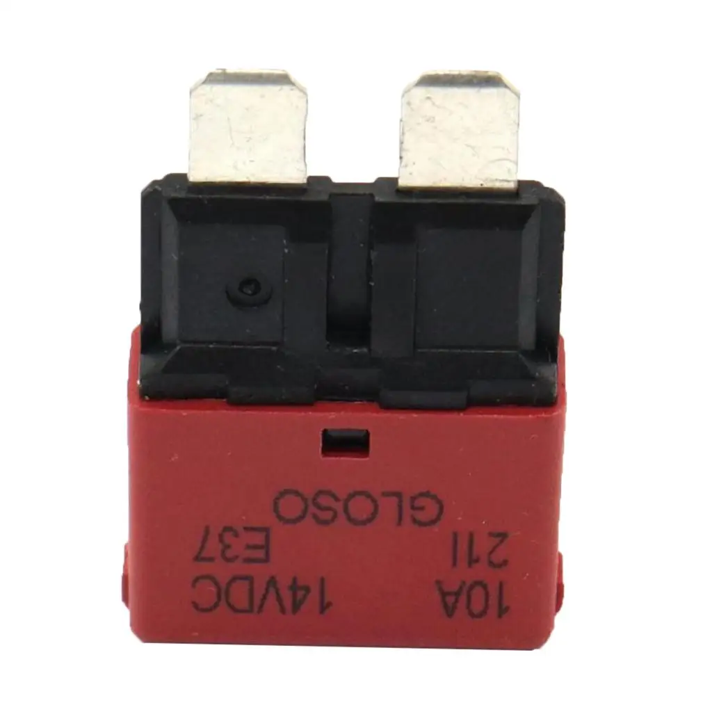 

10A flat fuse circuit breaker 12V 24V automatic reset marine low