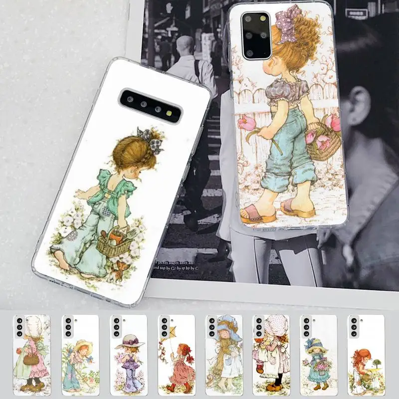 

YNDFCNB Sarah Kay Little Girl Phone Case for Samsung S21 A10 for Redmi Note 7 9 for Huawei P30Pro Honor 8X 10i cover