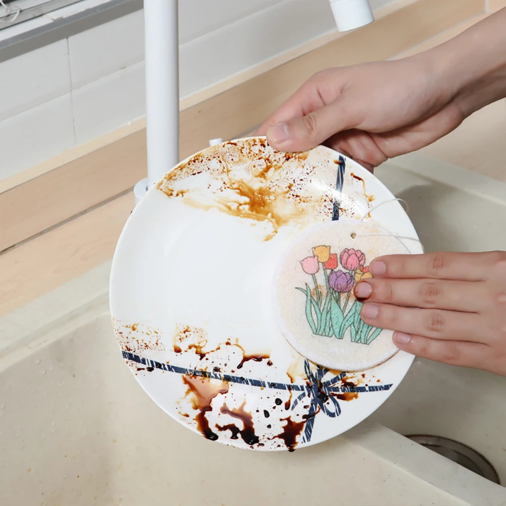 1pcs Circular Flower Wood Pulp Cotton Washing Butterfly Wipi