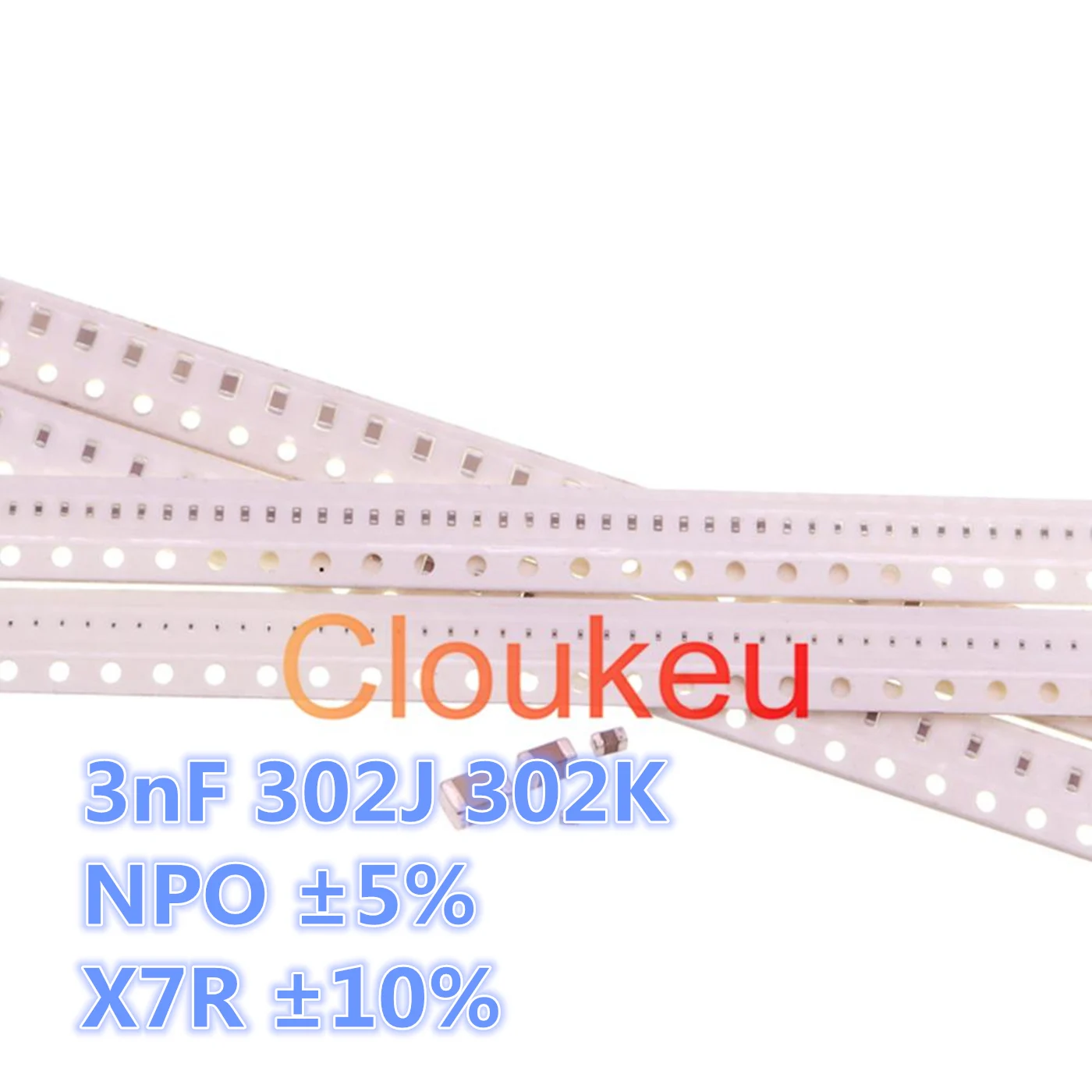 Микросхема керамический конденсатор 3nF 302J 302K 0402 0603 0805 50V 100V COG NPO ± 5% X7R 10%