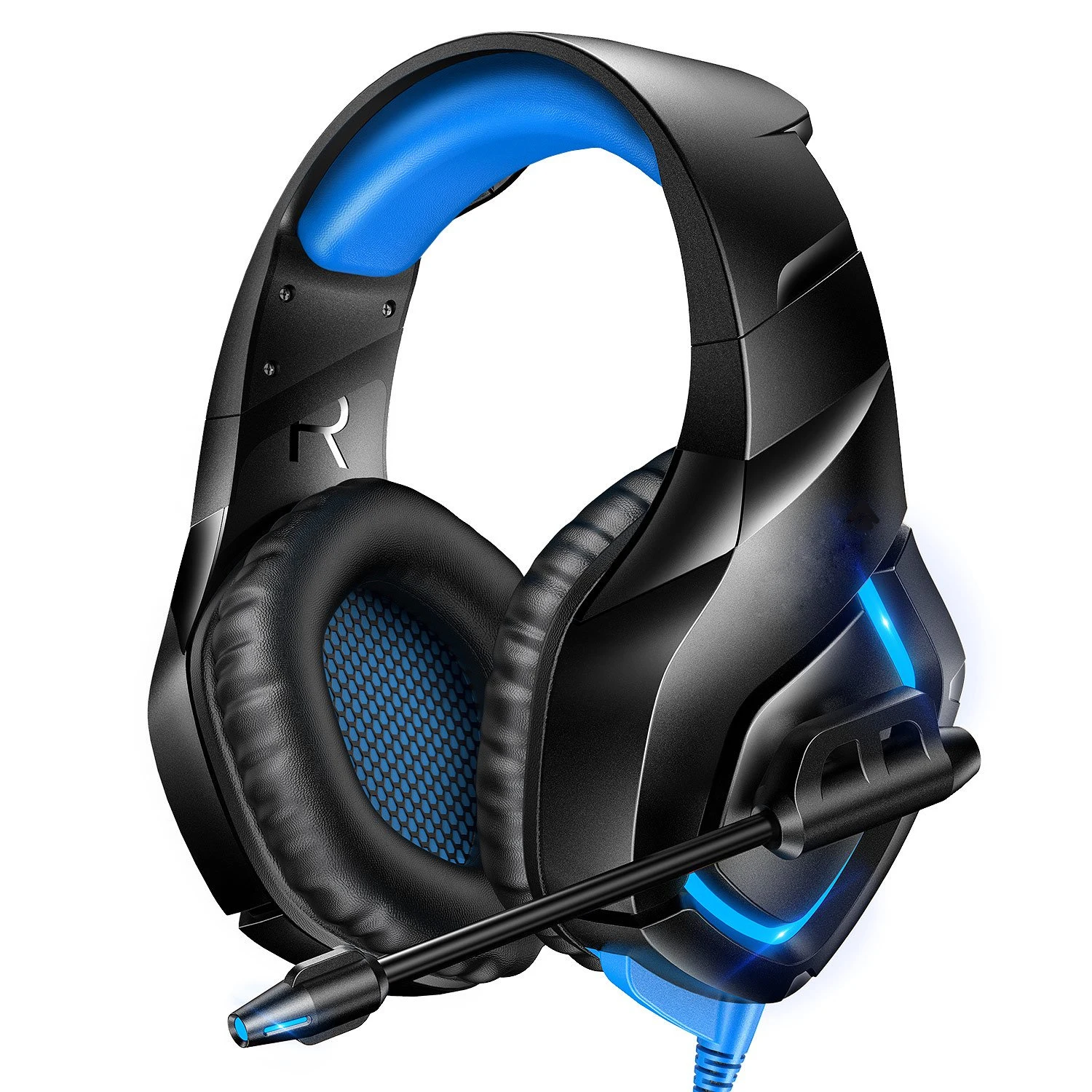 

K1B Wired Gaming Headphones 3.5mm Surround Sound Overear LED RGB Headset with Microphone PC Laptop PS5 Gamer