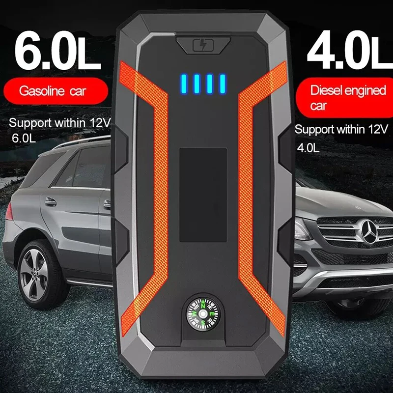 

22000mAh Portable Car Jump Starter Power Bank Car Booster Charger 12V Starting Device Petrol Diesel Car Emergency Booster