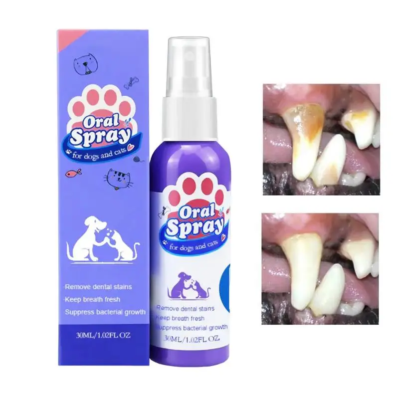 

Спрей для дыхания для собак, спрей для свежего дыхания для собак, средство для мытья ротовой полости собаки, стоматологическое средство для ухода за кошками на 30 мл, товары для кошек с плохим дыханием