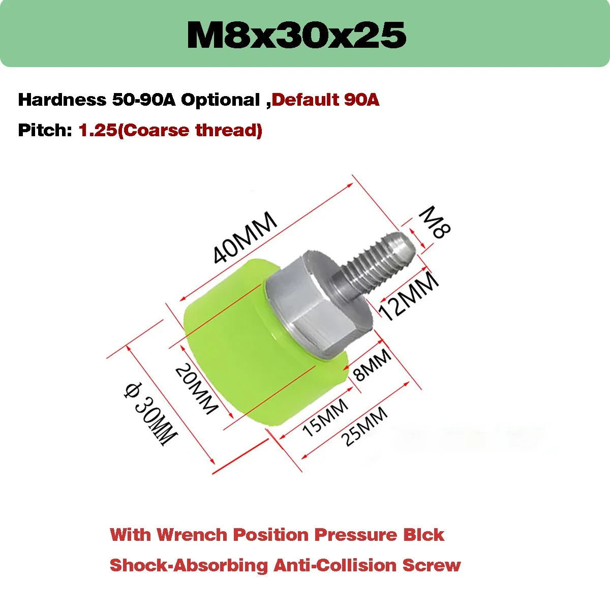 

Полиуретановые винты из нержавеющей стали M3-M16