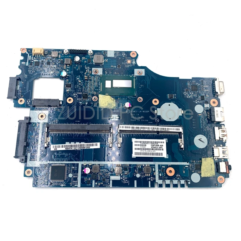 

ZUIDID Laptop motherboard for Acer Aspire E1-572 E1-532 V5WE2 LA-9532P NB.MFM11.007 NBMFM11007 Mainboard i5-4200U CPU DDR3L