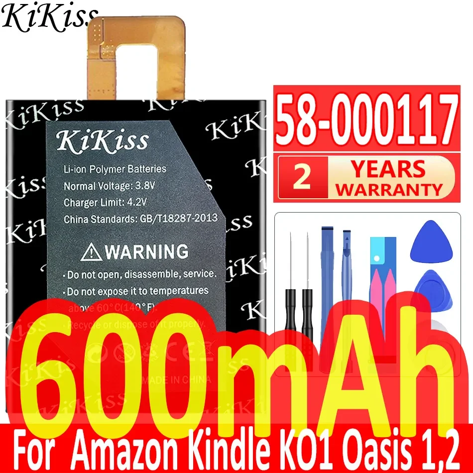 Аккумулятор KiKiss 500 мАч для Amazon Kindle KO1 Oasis 1 2