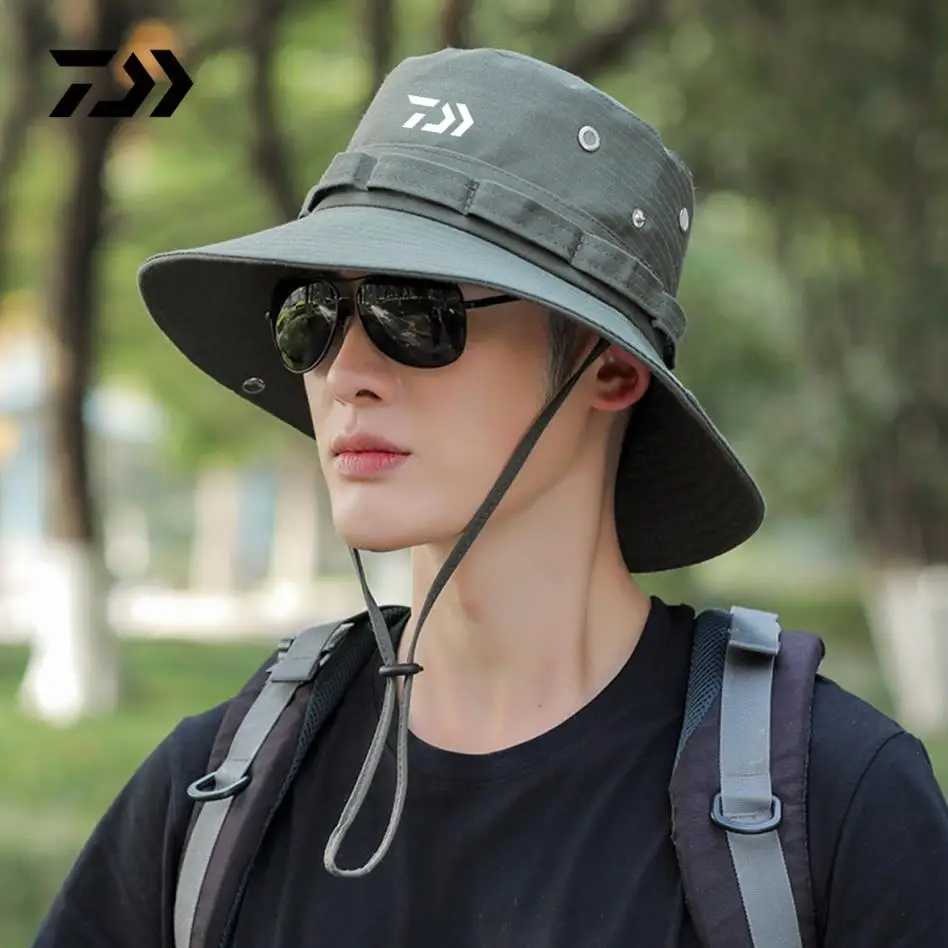 

Summer Sun Caps Fishing Hat Male Breathable Adjustable Hiking Camping Waterproof Men Women Anti-Uv Outdoor Cap Sun Protection