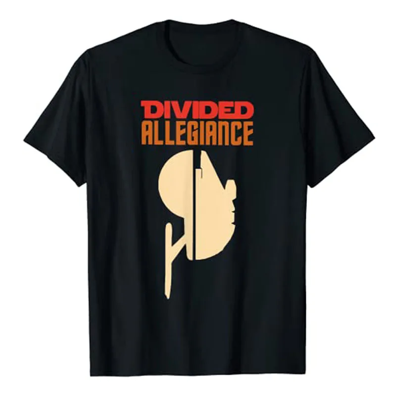 

Divided Allegiance Apparel T-Shirt Humor Funny Sayings Quote Graphic Tee Y2k Top Women Men Cotton Short Sleeve Outfits Gift Idea