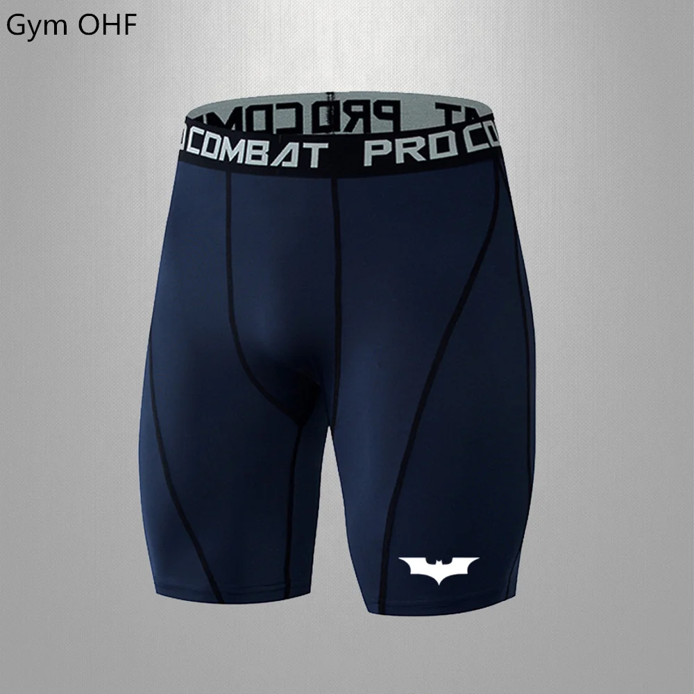 

Шорты облегающие мужские, спортивные компрессионные штаны для бега, быстросохнущие, с принтом, для фитнеса, бега, тренировок