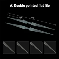 double head files steel half round hand file sharp flat special shaped file for fast shaping polishing hand tool