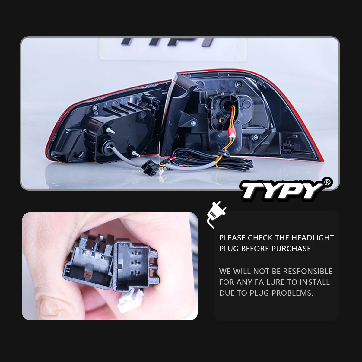 Автомобильные задние фонари TYPY для VW Touareg 2011-2017 светодиодный автомобильные