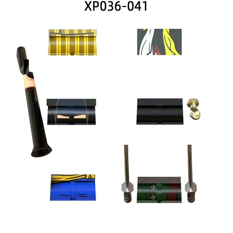 Фигурки оружие брюки детали для волос модельные блоки набор кирпичей MOC подарки