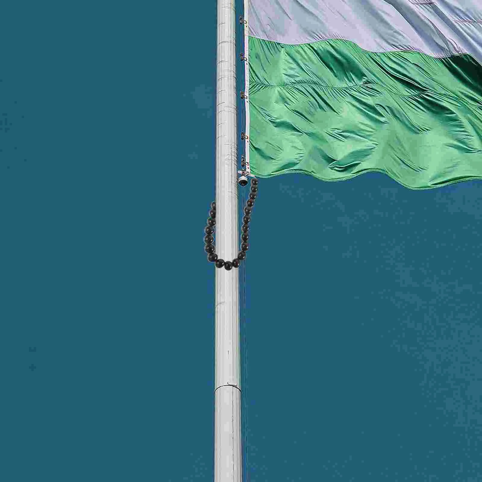 

Pole Accessories Flagpole Retaining Supply Chain Ring Bead Beaded Retainer Weight Beads Flags