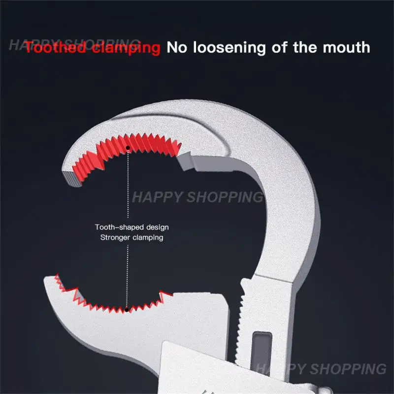 

Universal Adjustable Double-ended Wrench Multifunctional Bath Wrench Aluminium Alloy Open End Spanner Bathroom Repair Hand Tool