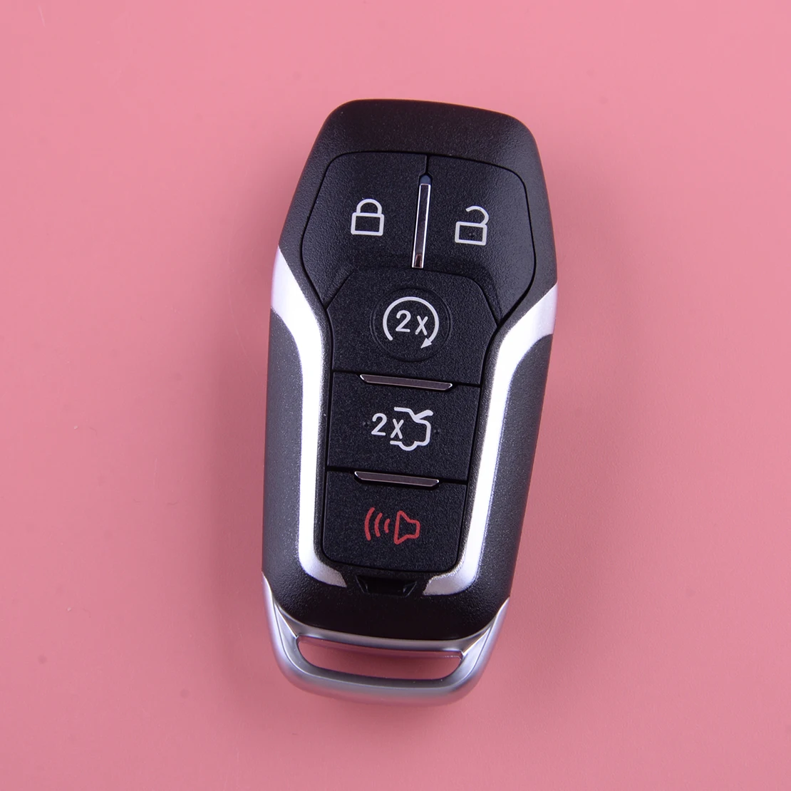 

5 Button Remote Flip Key Fob Uncut Shell Case M3N-A2C31243300 Fit for Ford Mustang F150 Explorer Edge Fusion Lincoln MKC MKX MKZ