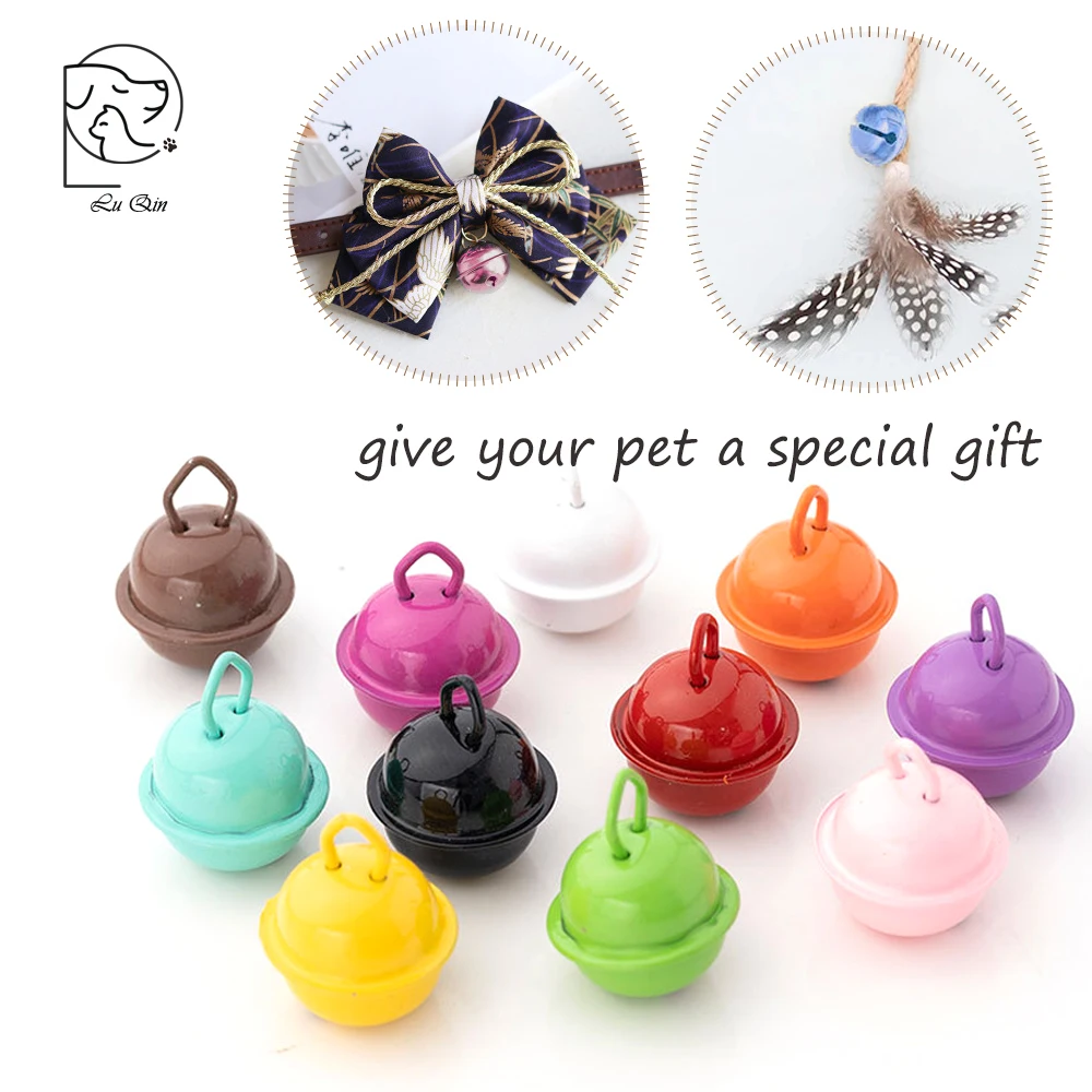 

22mm Colorful Iron Metal Jingle Bell DIY Cats Stick Funny Cat Toy Accessories Dogs Pendants Handmade Gifts for Pets