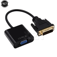 1pc full hd 1080p dvi d dvi to vga adapter video cable converter 241 25pin to 15pin cable converter for pc computer monitor