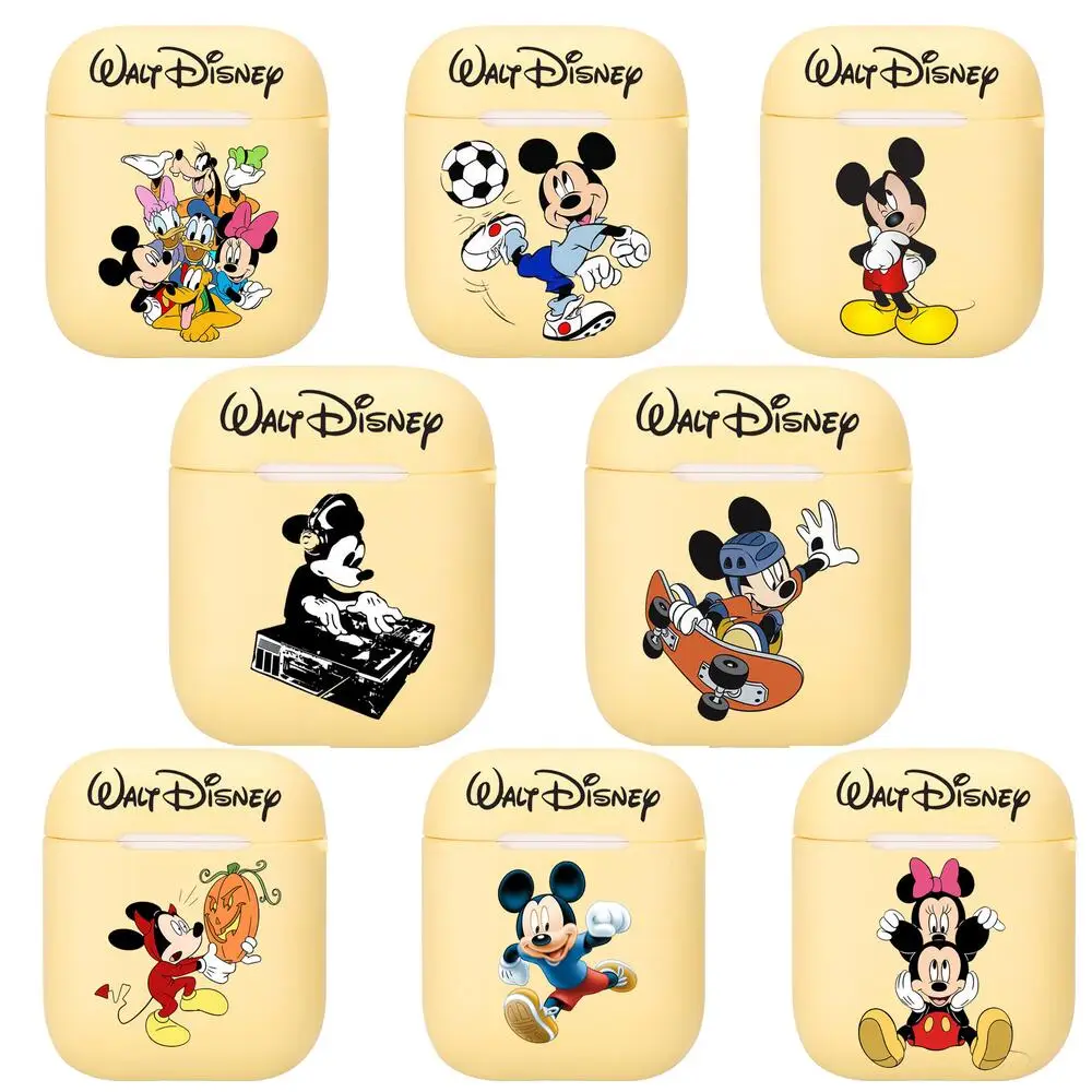 

Disney Mickey and Minnie Mouse Silicone Case For Apple Airpods 1/2 Cover Protective Earphone Case Headphones Cases Protective Fo