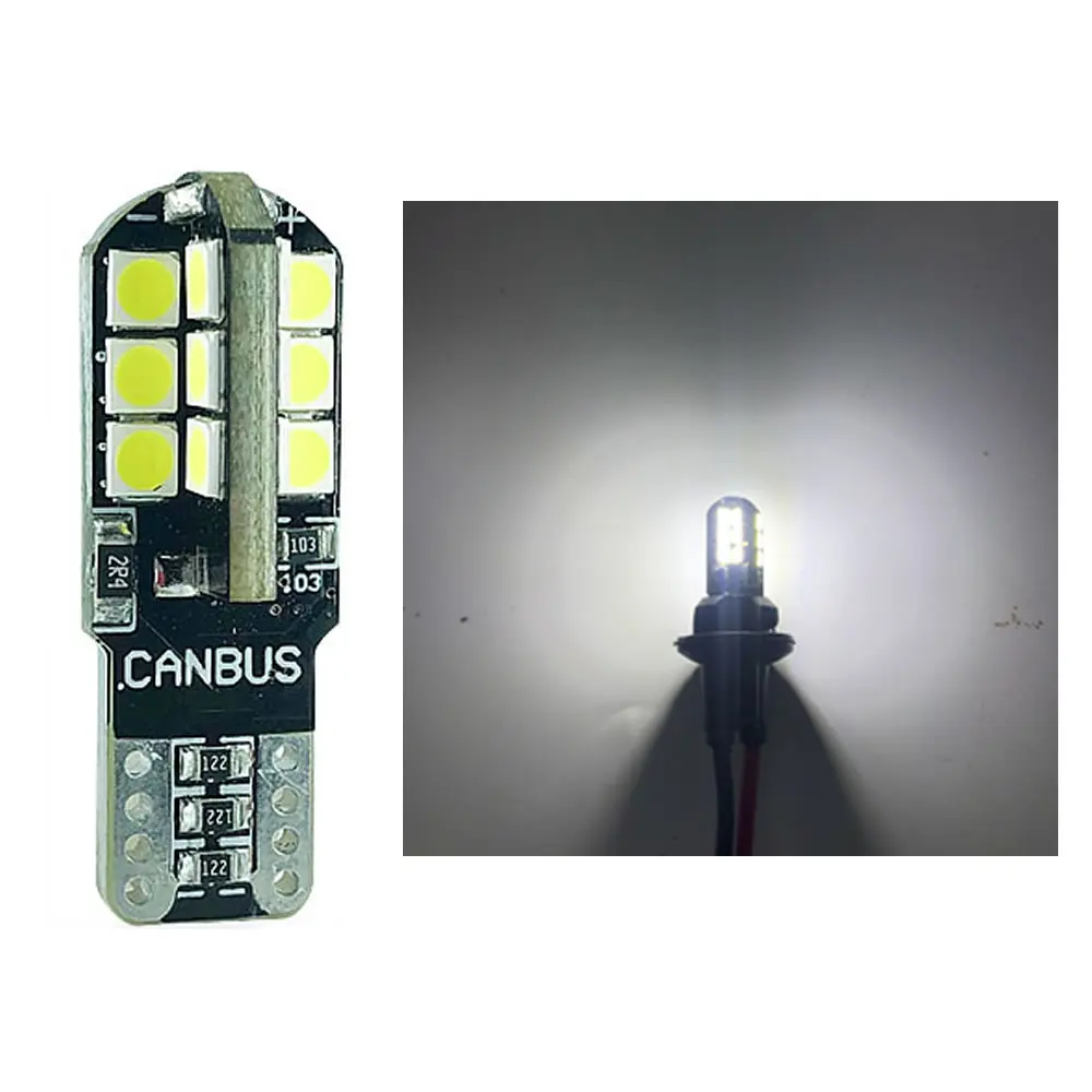 

W5W T10 24 SMD 3030 Автомобильная светодиодная лампа Canbus Безобрасное парковочное освещение для чтения Лампы для номерного знака Автомобильный Стайлинг Белый 12 В